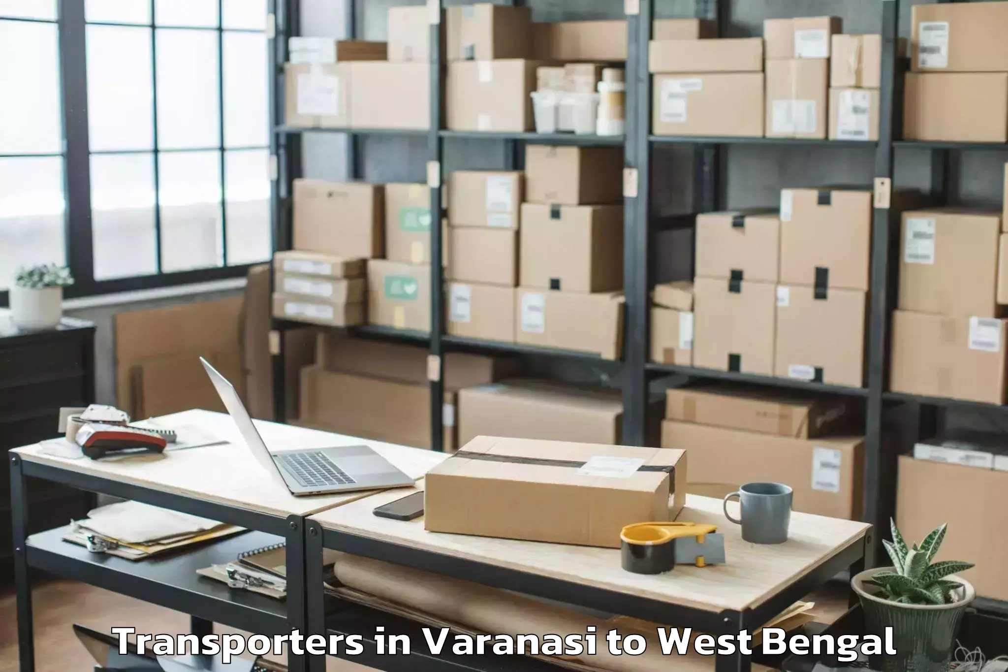 Book Varanasi to Brainware University Barasat Transporters Online